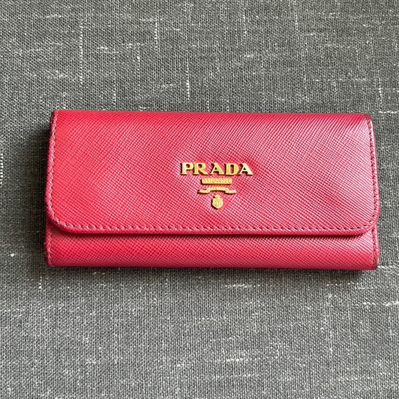 Prada Handbags - Prada Saffiano Leather Keycase